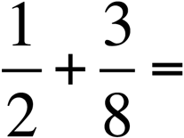 1/2 + 3/8