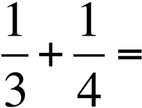 1/3 + 1/4