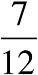 Svar: 7/12
