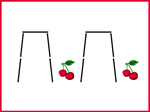 Put the cherries in glasses